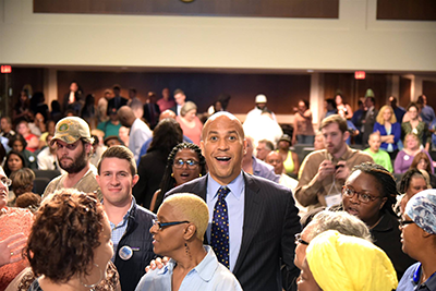 Senator Cory Booker (D-NJ) Chats with Attendees at the NJ Hill Day