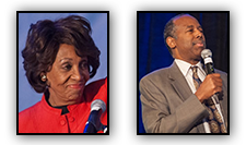 Rep. Maxine Waters and Dr. Ben Carson