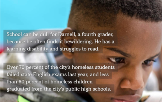 New York Times Profiles Daily Lives of Students Experiencing Homelessness in NYC