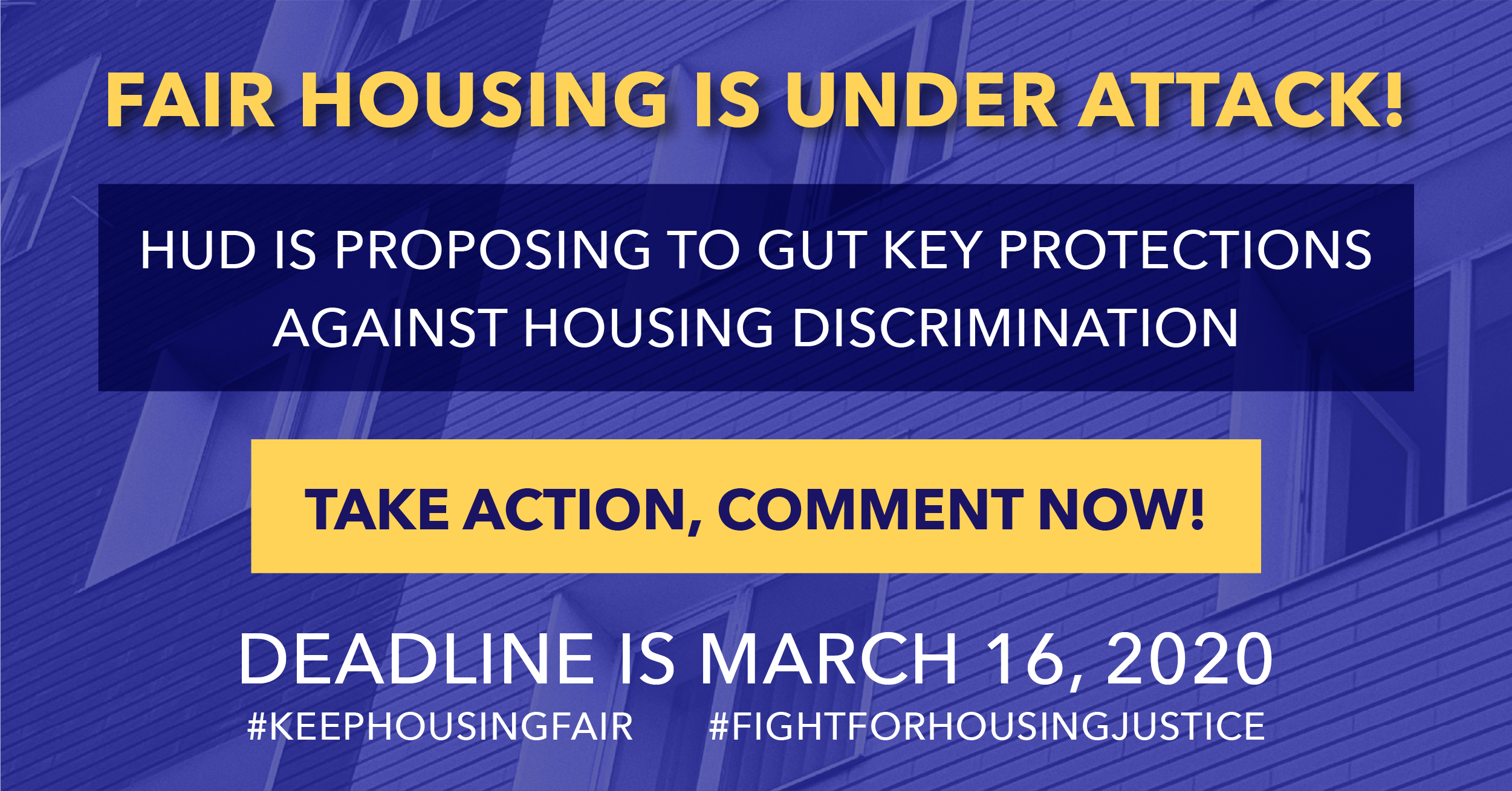 Civil Rights & Housing Groups Lead Growing Opposition to Trump