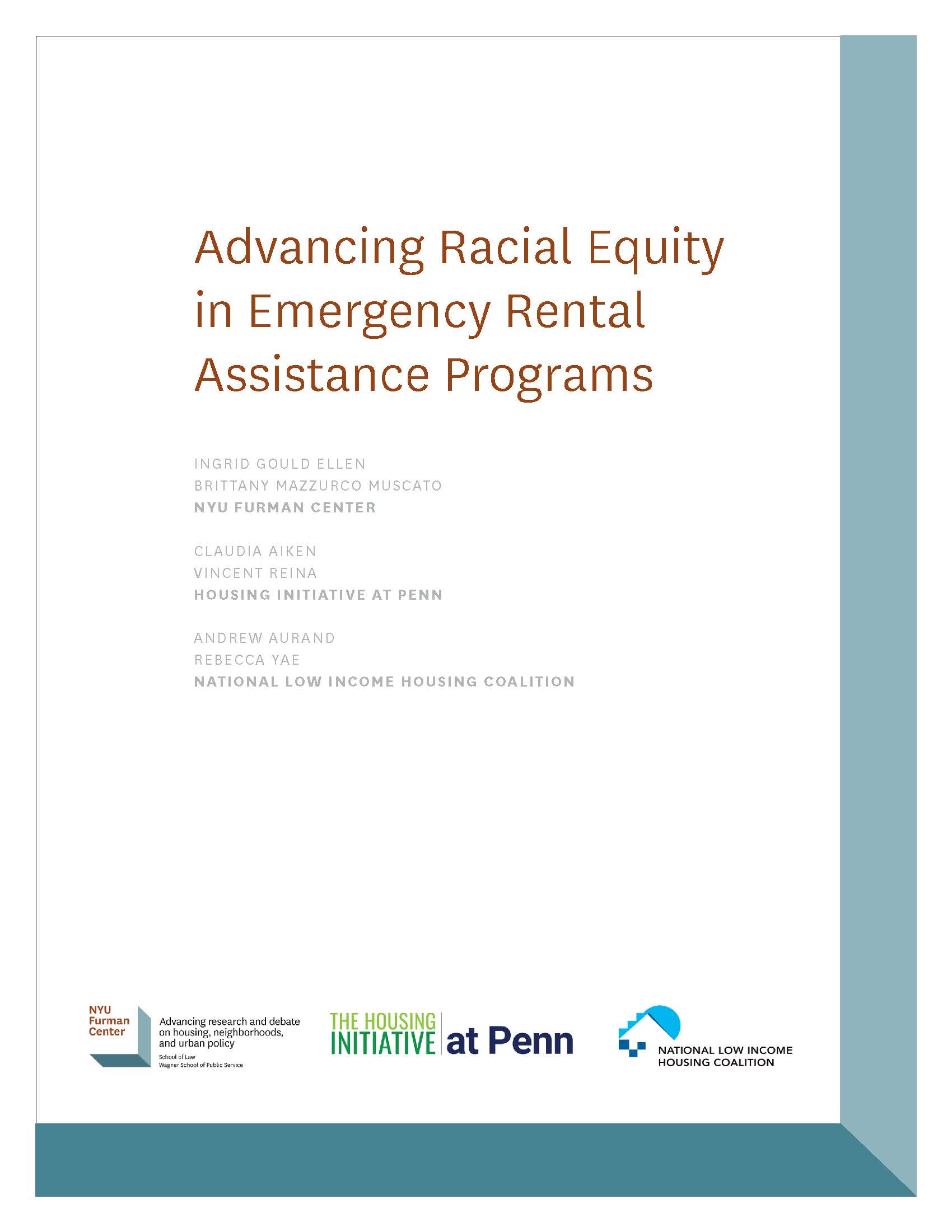Advancing Racial Equity in Emergency Rental Assistance Programs