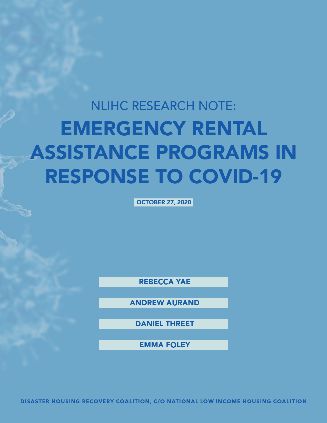 Emergency Rental Assistance Programs in Response to COVID-19