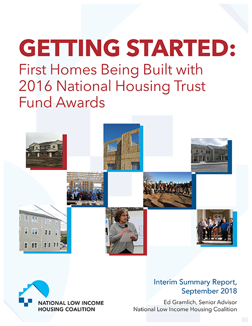 Getting Started: First Homes Being Built with 2016 National Housing Trust Fund Awards