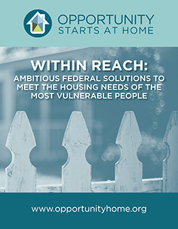 Within Reach: Ambitious Federal Solutions to Meet the needs of the most vulnerable people