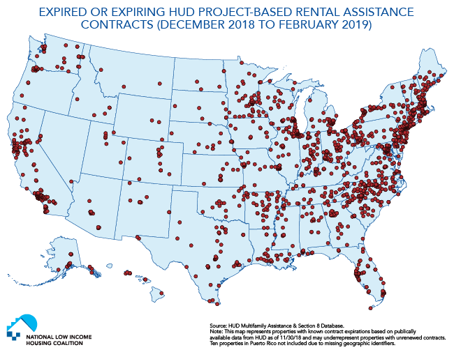 Expired or Expiring HUD Project-Based Rental Assistance Contracts (December 2018 to February 2019)