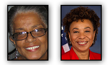 Nancy Bernstine and Barbara Lee