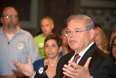 Senator Robert Menendez (D-NJ) Addresses Attendees at the NJ Hill Day