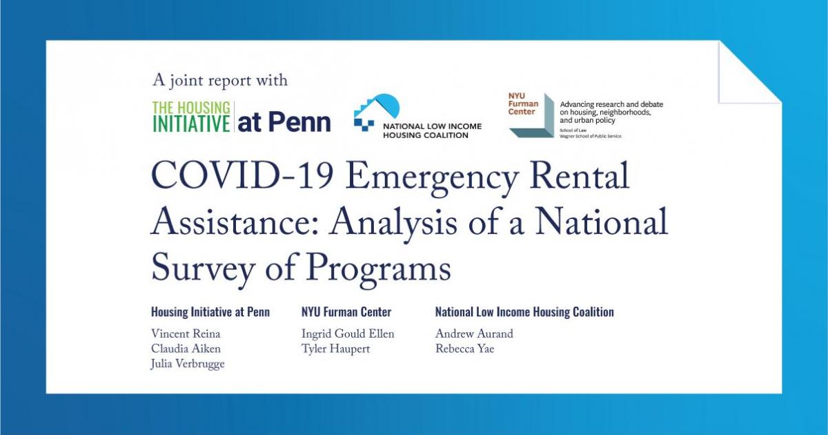 New Research Released On COVID-19 Emergency Rental Assistance ...