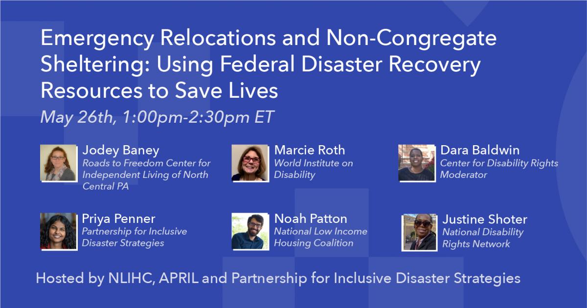 Disaster Recovery And Disability Justice Advocates To Hold May 26 ...