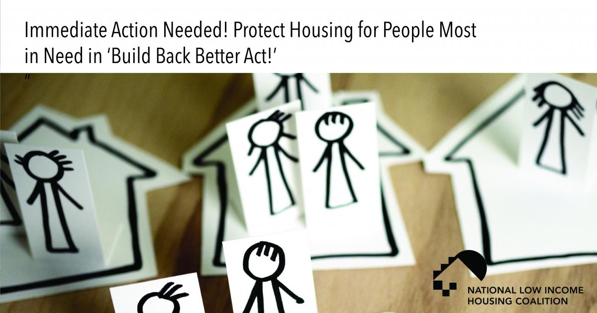 Immediate Action Needed! Protect Housing For People Most In Need In ...