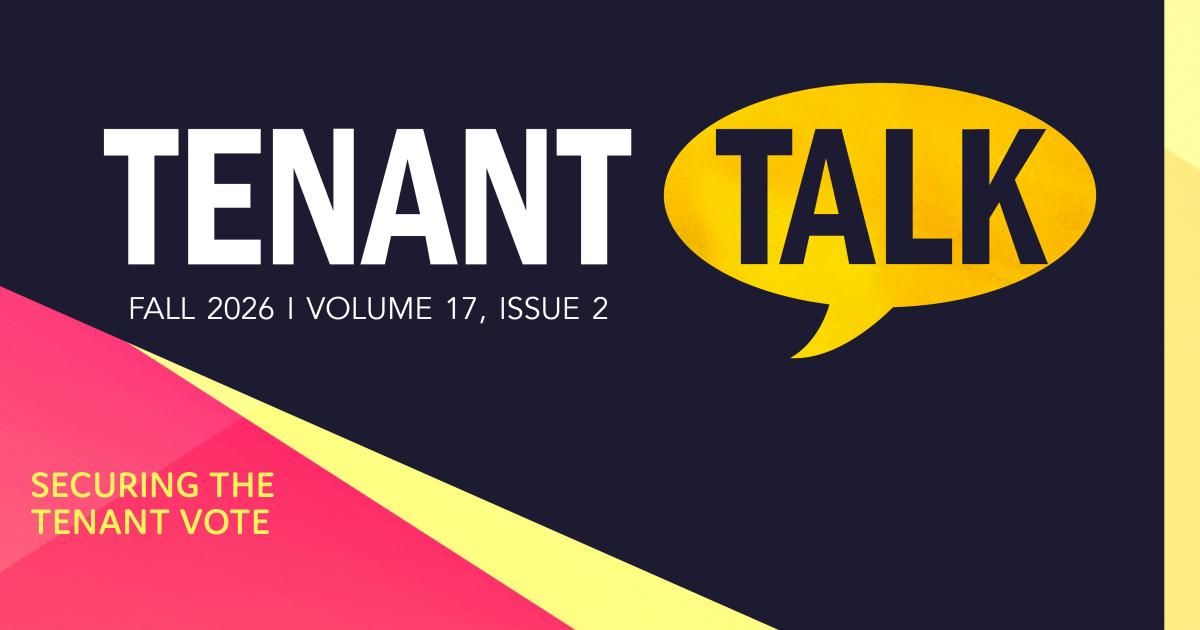 Featured image for Fall 2026 Tenant Talk: Securing the Tenant Vote