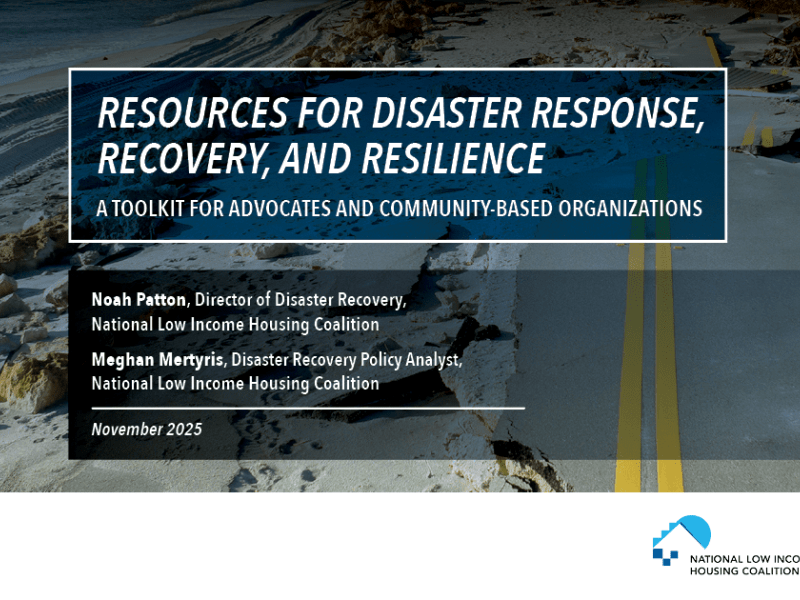 Cover for the report, showing an eroded stretch of road, with report title and authors overlaid.