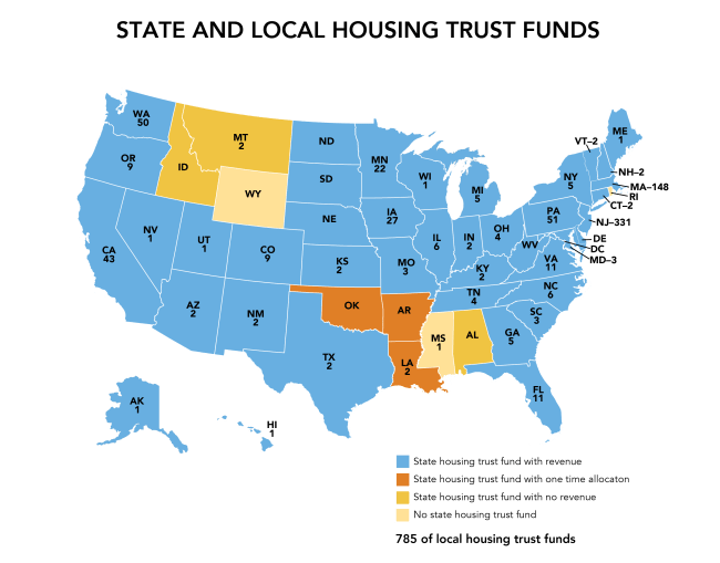 Map of State and Local Trust Funds as of December 19, 2025