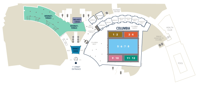 Floor Plan of NLIHC's 2026 Housing Policy Forum