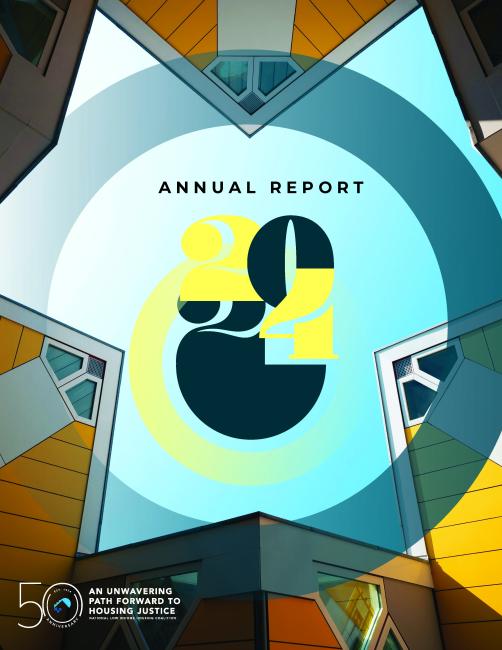 Cover for NLIHC's 2024 Annual Report